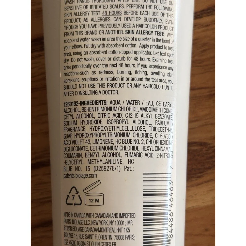 Biolage Colorbalm Earl Grey Color Depositing Conditioner 8.5 Fl Oz New